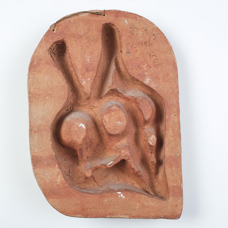 Tyra Lundgren, a stoneware wall sculpture, Sweden 1956.