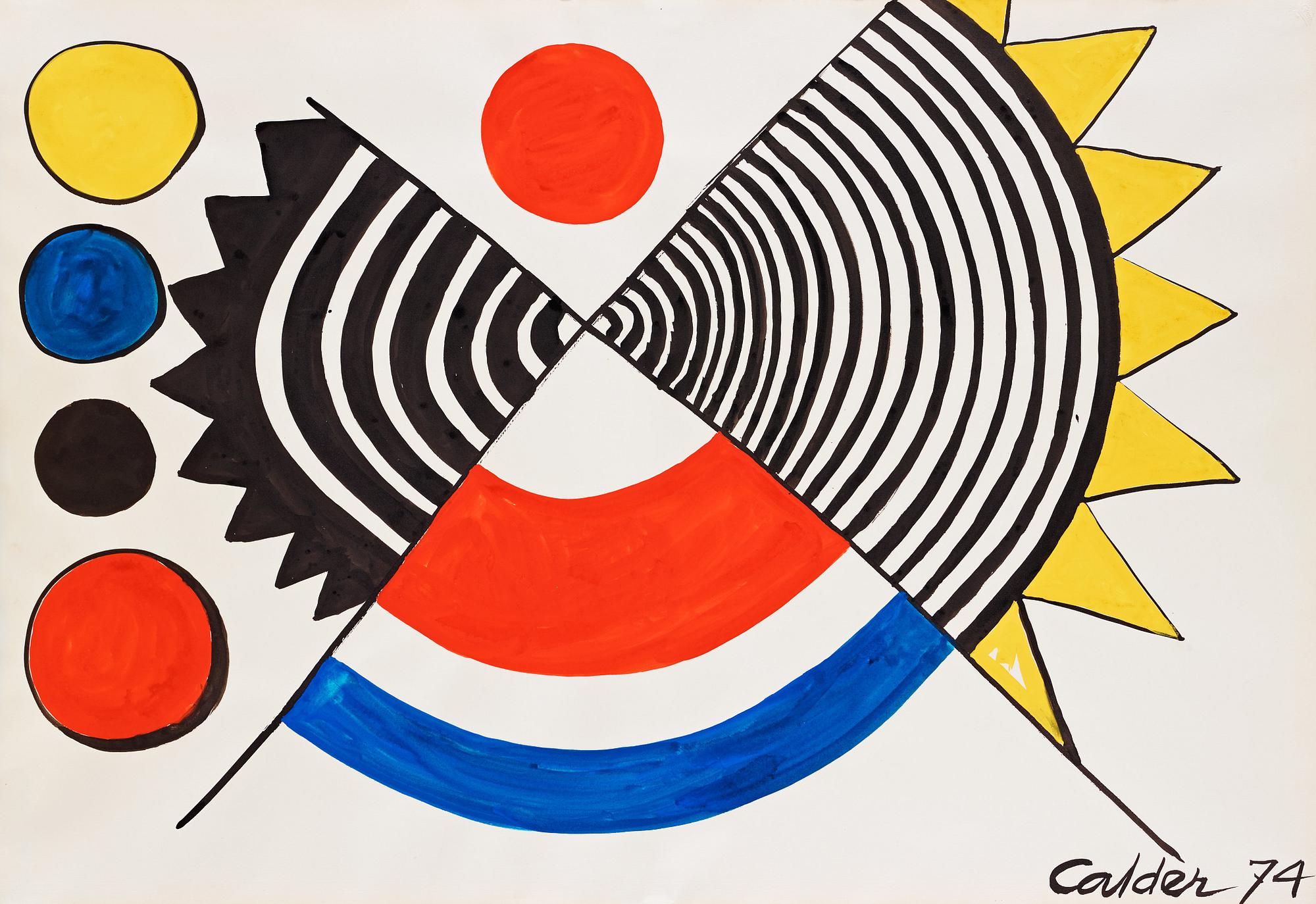 Alexander Calder、Pebbles、希少画集画、新品額装付 Calder、Pebbles、希少画集画、新品額装付 Alexander