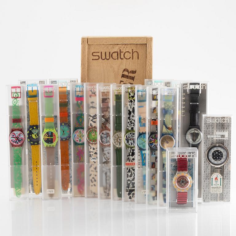 18 Swatch Watches, "No Reserve".