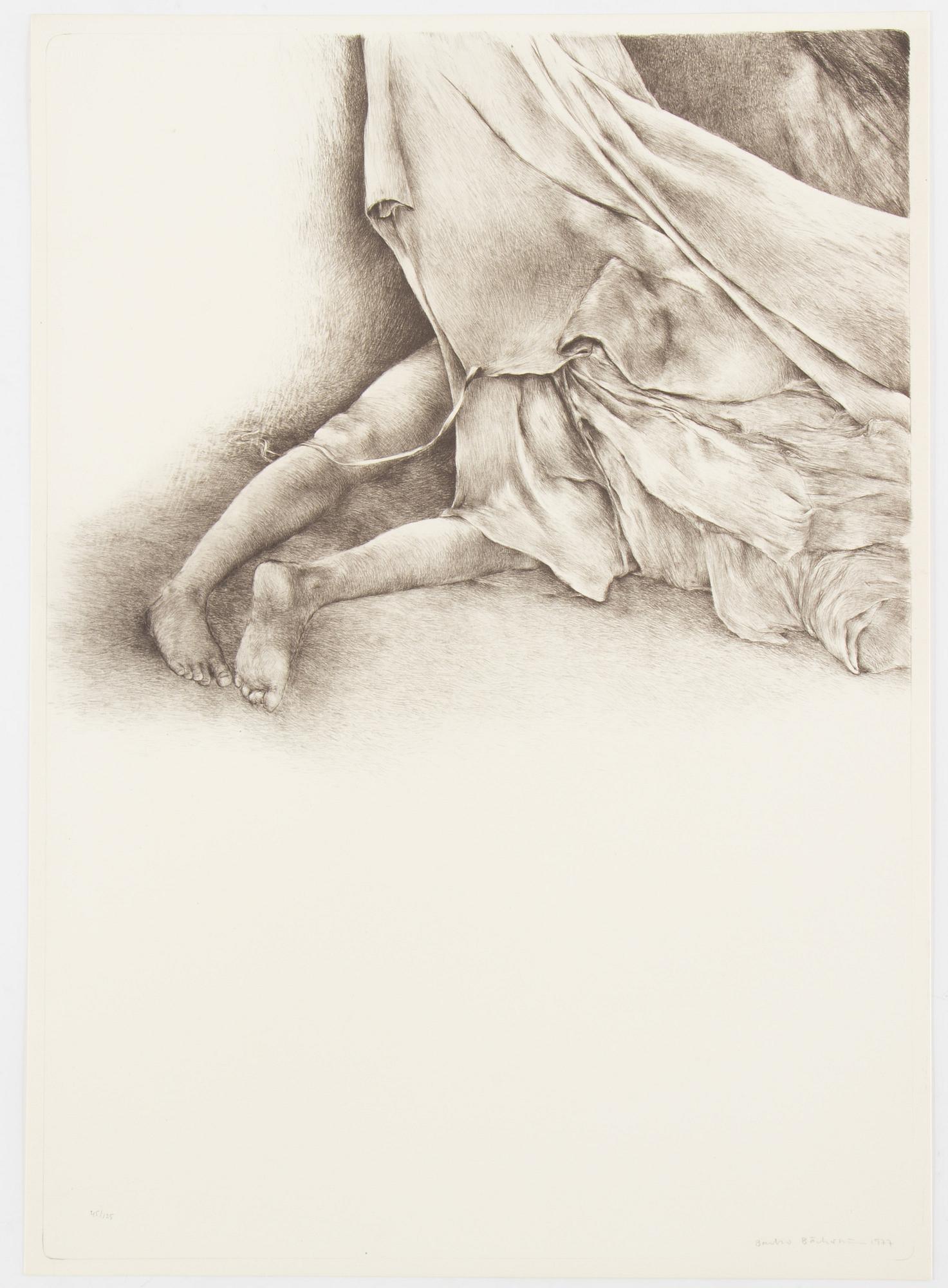 PARTI GRAFIK, 9 delar, mesta dels litografier, b.la C Göran Karlsson, Malcom Morley mm, samtliga signerade.