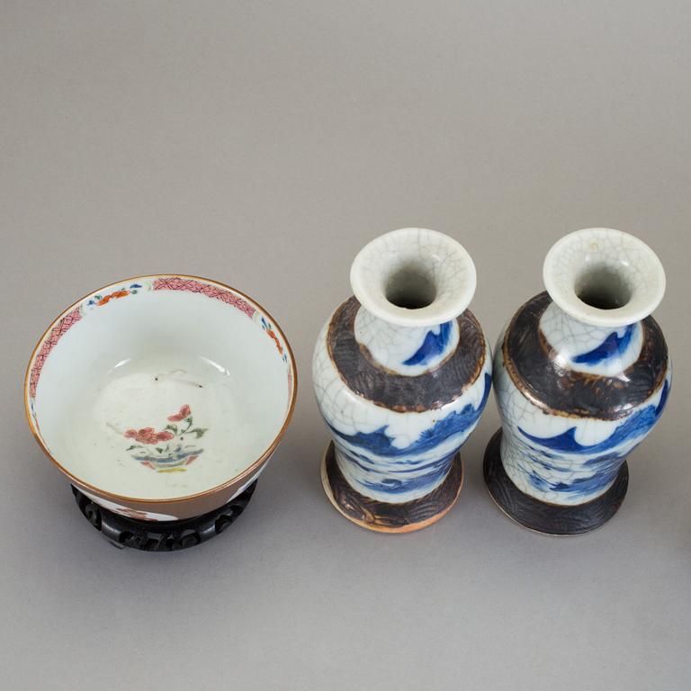 PARTI PORSLIN, 8 delar, porslin, Kina, 17-/18-/1900-tal.