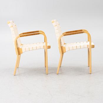 Alvar Aalto, Armchairs, a pair, model 45, Artek, Finland.