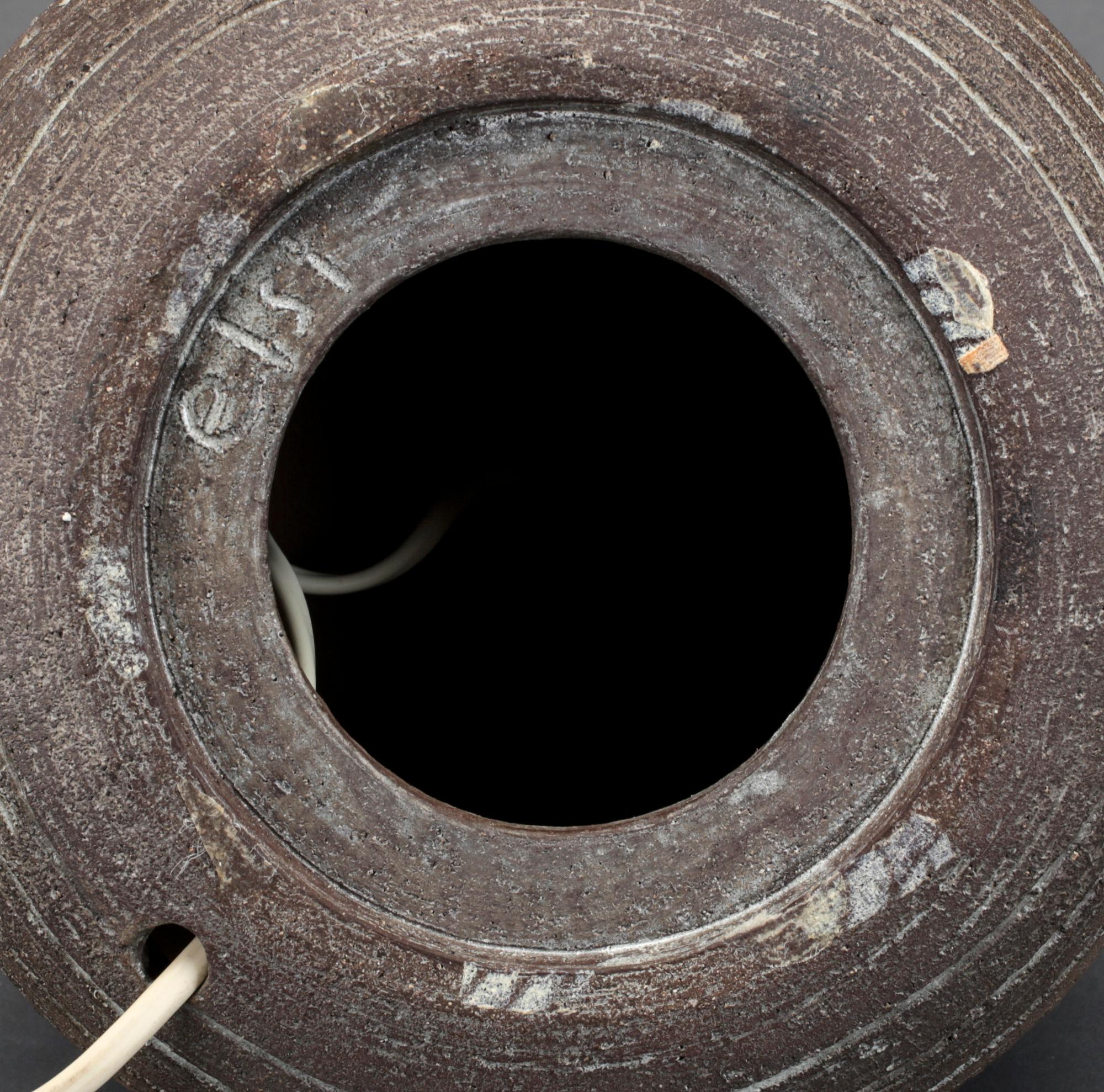 BORDSLAMPA, keramik, Elsi Bourelius, signerad Elsi, 1960-tal.