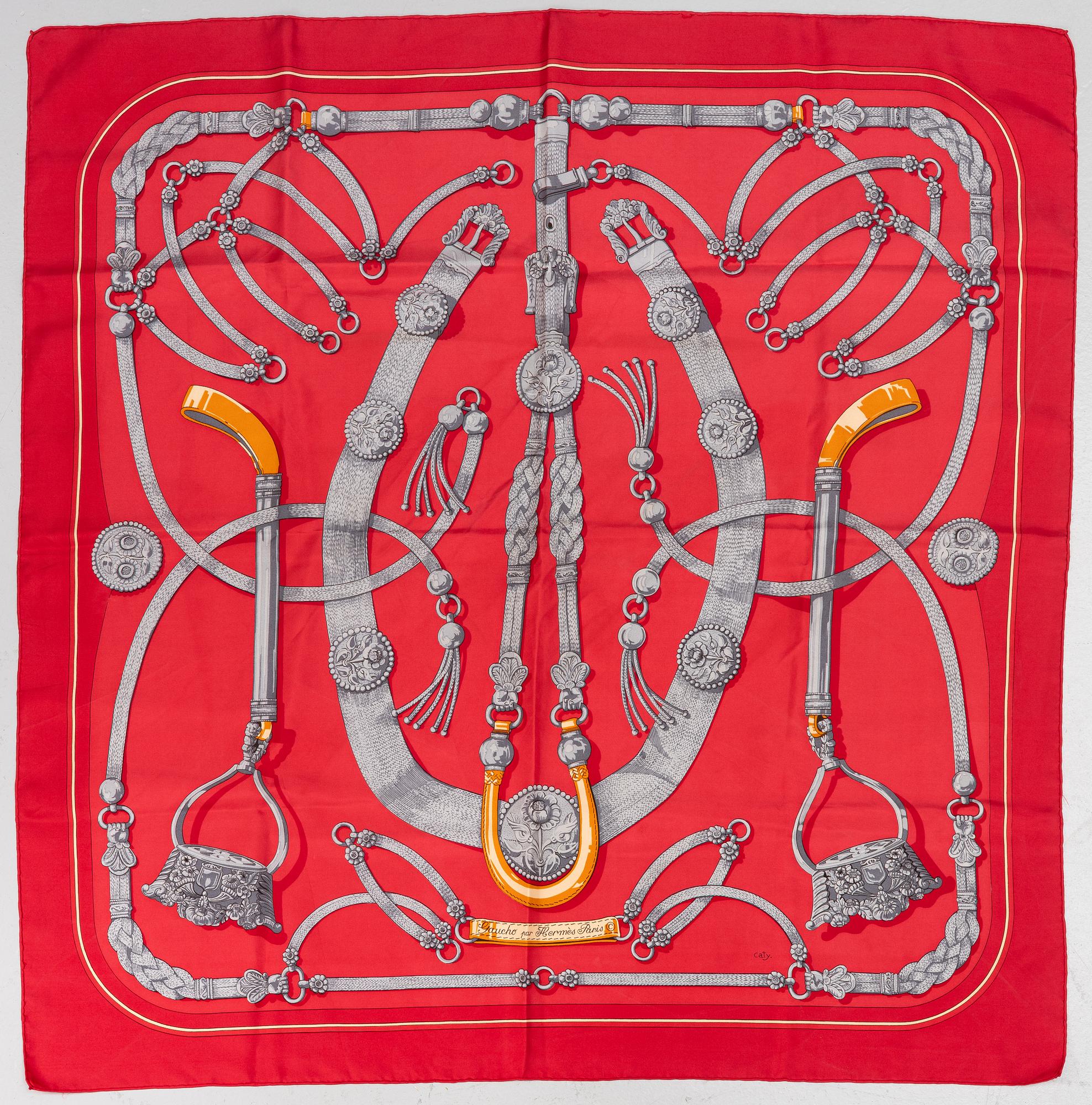 Hermès, scarf, "Gaucho par Hermès".