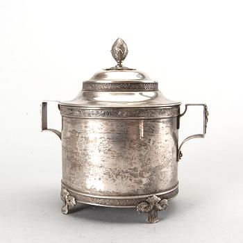 KAFFESERVIS, 3 delar, silver, Lars Dahlberg, Kristianstad, 1905.