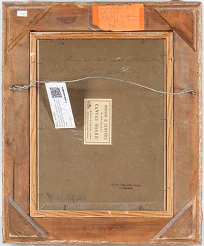 ROBERT THEGERSTRÖM, olja på dukpannå, signerad samt intygad av Elin Thegerström á tergo.