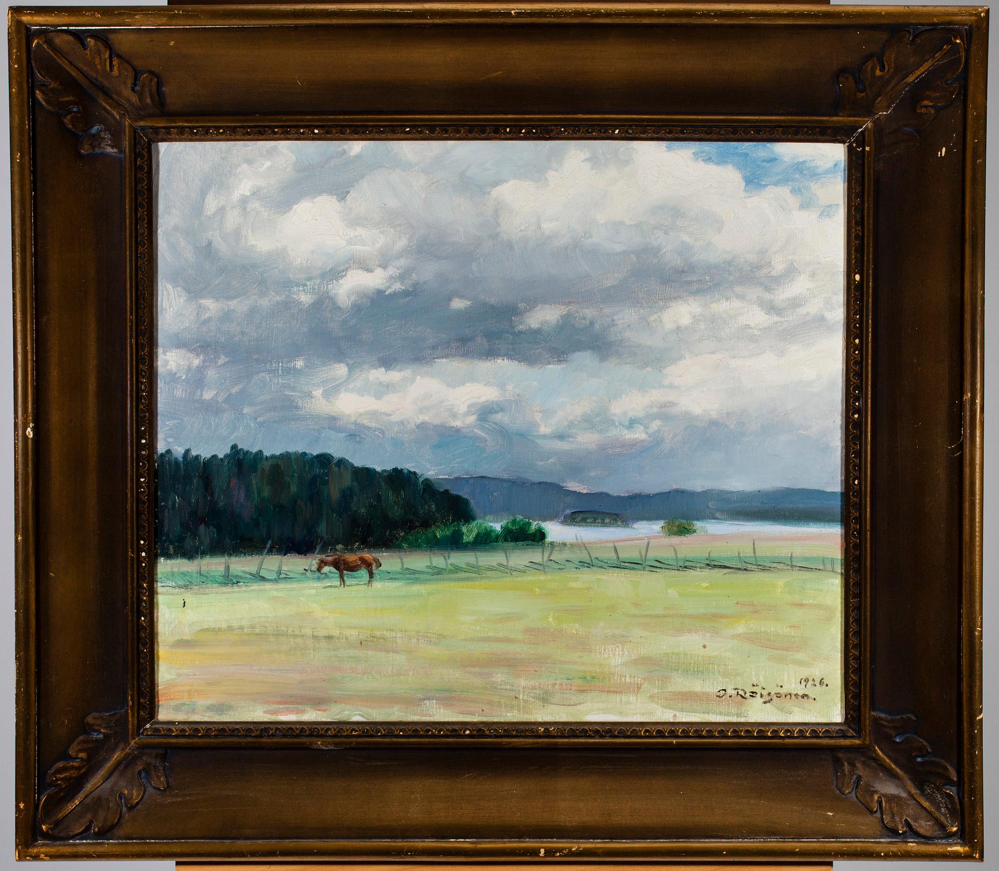 OKI RÄISÄNEN, olja på duk, signerad och daterad 1926.