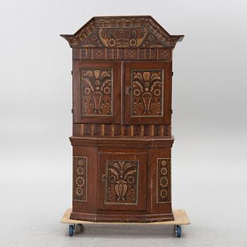 A Folk Art cabinet, Dalecarlia, 19th century.