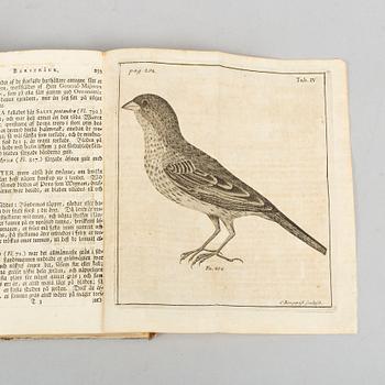 Linné om Skåne, 1751, med graverad karta och planscher.