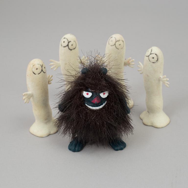 MUMINFIGURER, 13 st, 1970-tal.