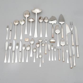 A 166-piece Tillander silver cutlery set, 'Käpy' (Cone), Helsinki 1996-2000. Design: Vilho Ellenberg, 1920s.