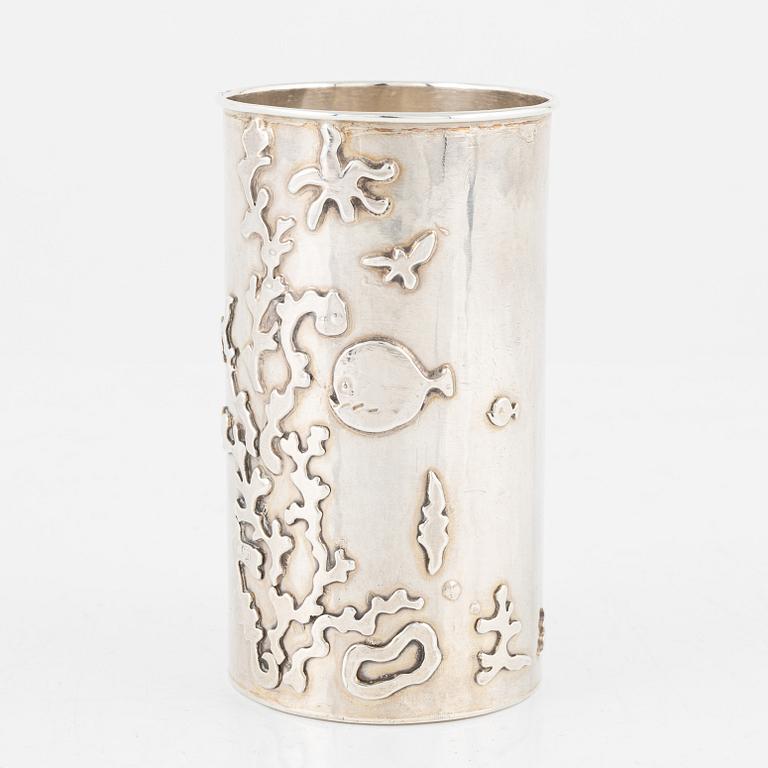 A Swedish Silver Vase, Stockholm 1970.