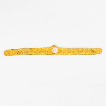 A Hellenistic repoussé gold diadem, ca 300 - 30 BC.