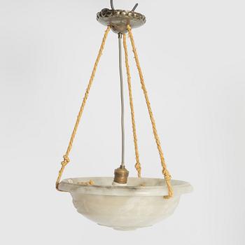 A ceiling pendant light, 1920s.