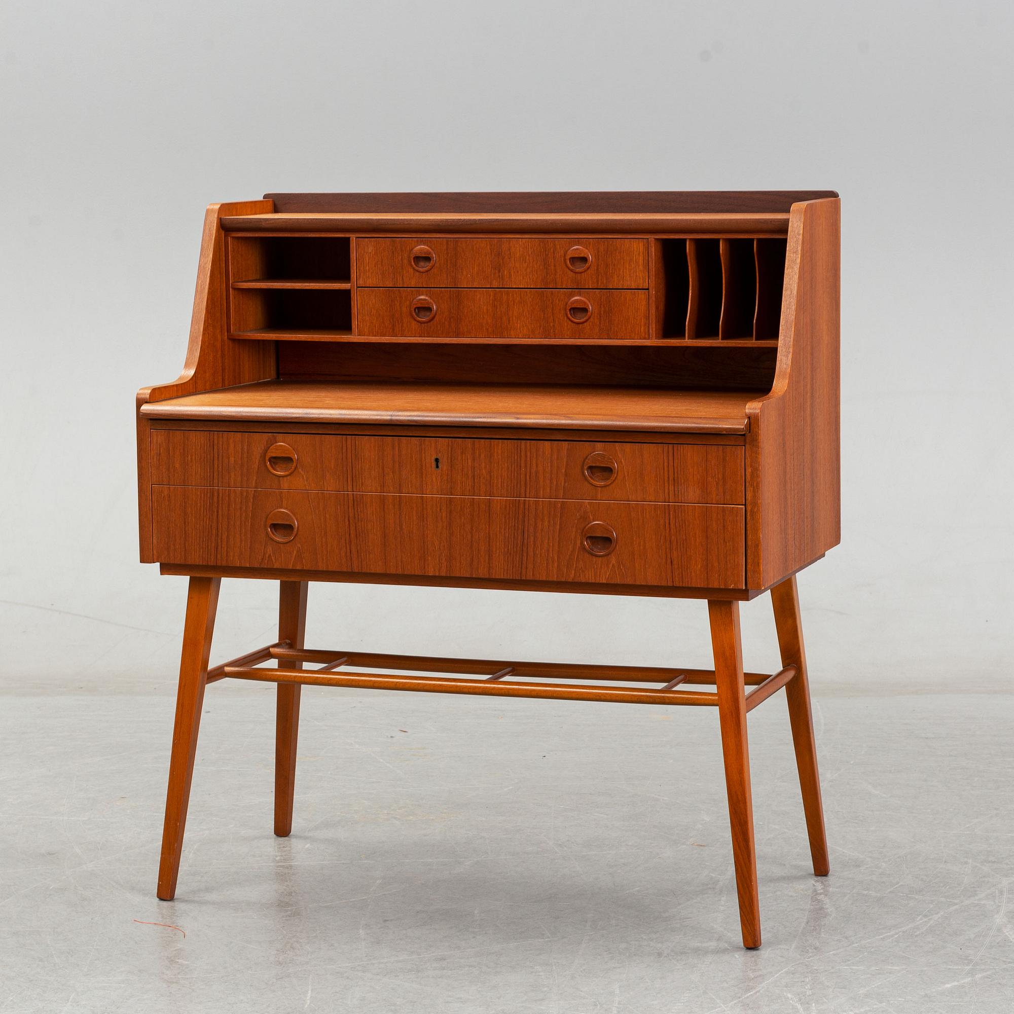 Sekretär, teak, 1960-tal.