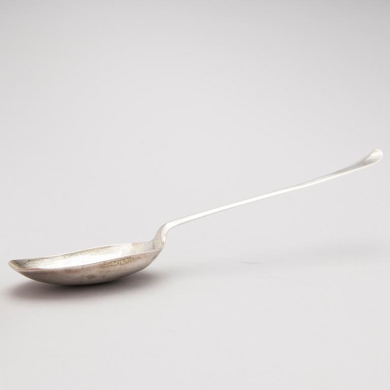 A Swedish silver serving spoon by Otto Henrik Sjöberg (1726-1777), Falun 1759.