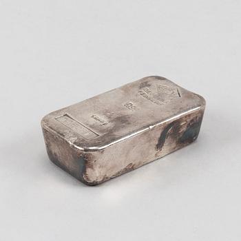 A silver bullion, degussa feinsilber, 999.0.