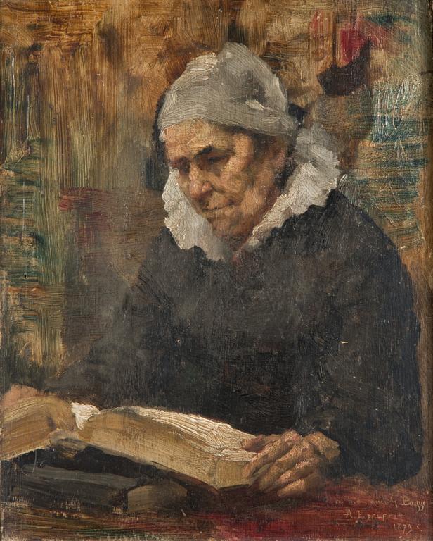 Albert Edelfelt, Reading woman.