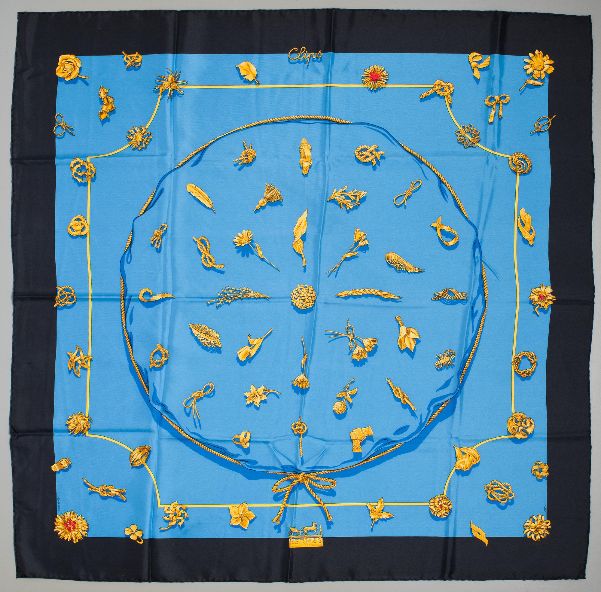 HERMÉS, scarf, "Clips".