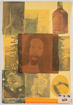 Robert Rauschenberg, silkscreen in colours & collage, 1981, signed 1/3.