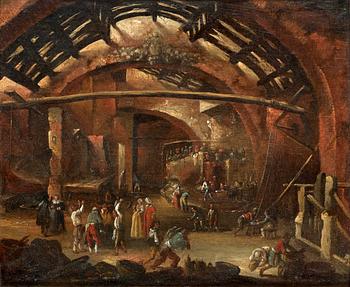 441. Rombout van Troyen, The Interior of a Smithy.