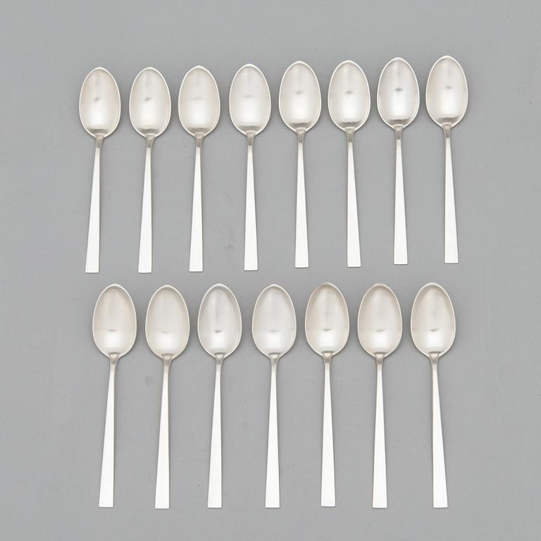 Bertel Gardberg, a 157-piece set of "Birgitta" sterling silver cutlery,  Kultateollisuus, Turku, Finland 1991-2001.