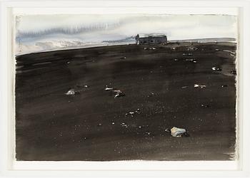 Lars Lerin, watercolour, signed Lars Lerin and dated -90.