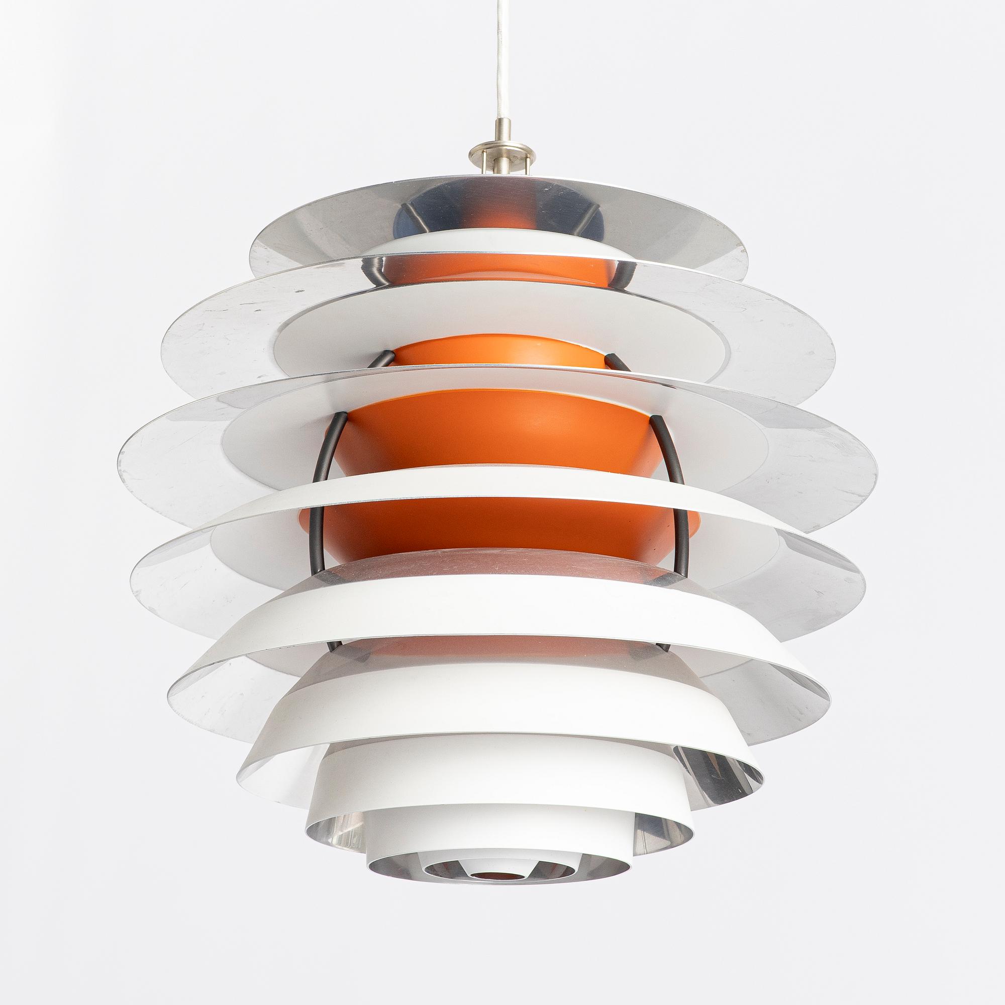 Poul Henningsen, a 'Kontrast' ceiling lamp, Louis Poulsen, Denmark.