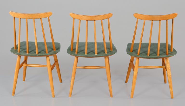 STOLAR, 3 st, "Fanett", Ilmari Tapiovaara, Edsbyverken, 1950/1960-tal.