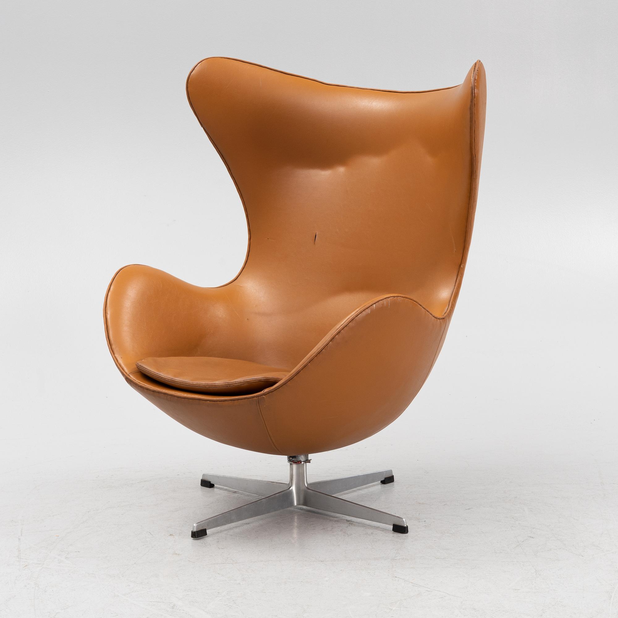 Faux leather egg chair outlet