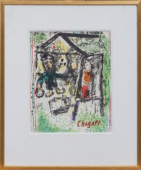 MARC CHAGALL, efter, färglitografi. Signerad i plåten.