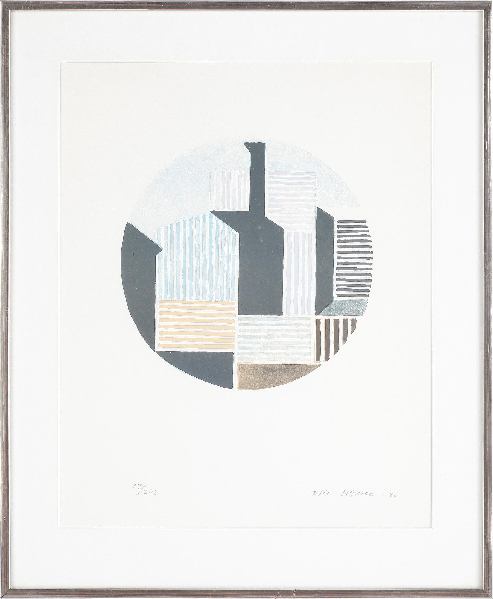 OLLE NYMAN, färglitografi, signerad o numrerad 14/275, daterad -85.