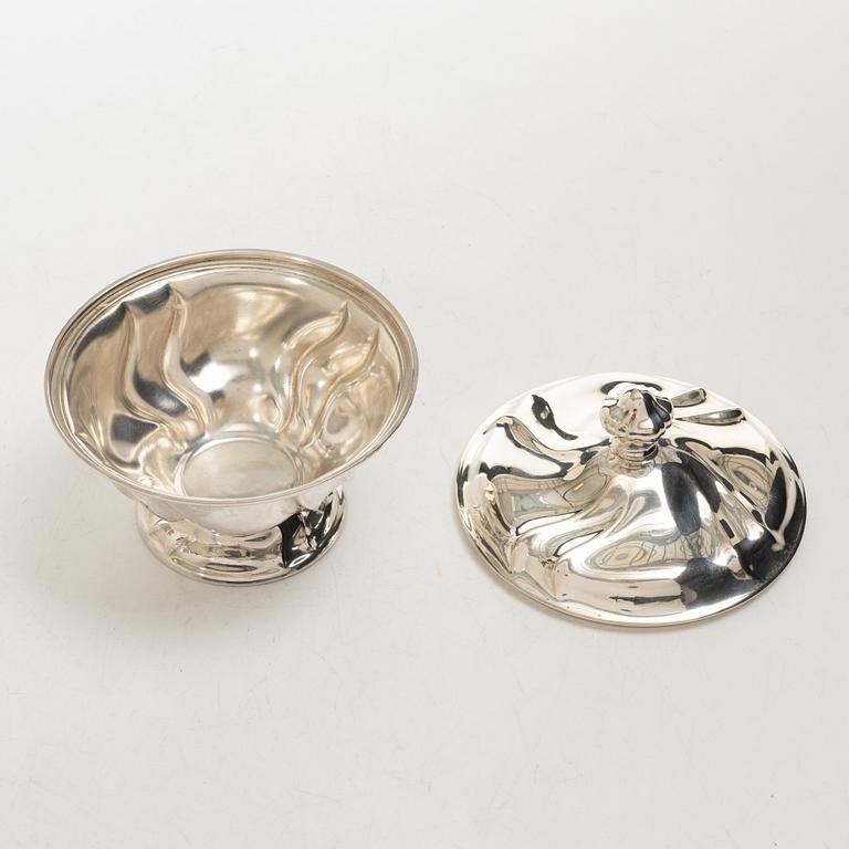 Kaffe- och teservis, 4 delar, silver, rokokostil, Otto Wolter, Schwäbisch Gmünd, Tyskland, 1900-tal.