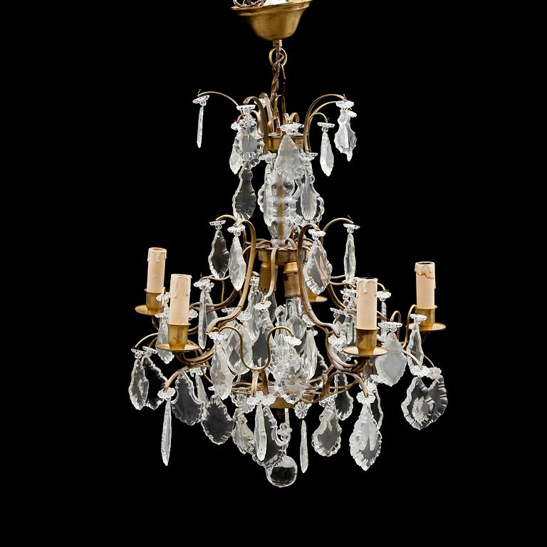 LJUSKRONA, barockstil, 1900-talets första hälft. Höjd ca 55 cm.