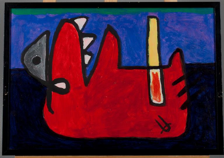 CRIS AF ENEHIELM, olja på papper, signerad.