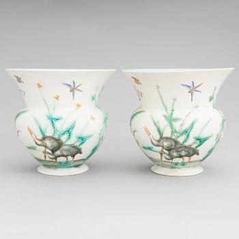 Two porcelain vases, Wedgwood.