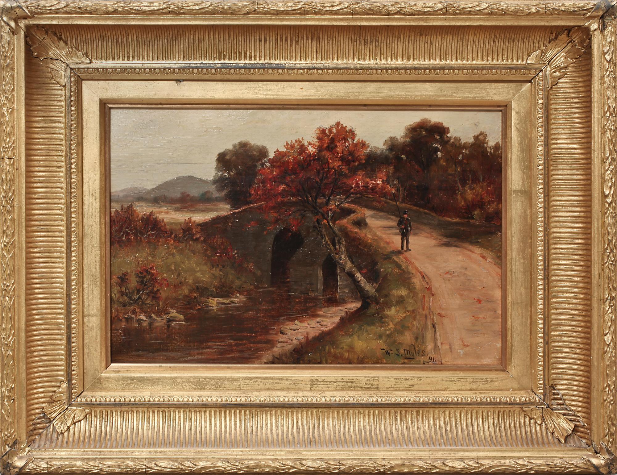 WILLIAM SCOTT MYLES, olja på pannå, sign.
