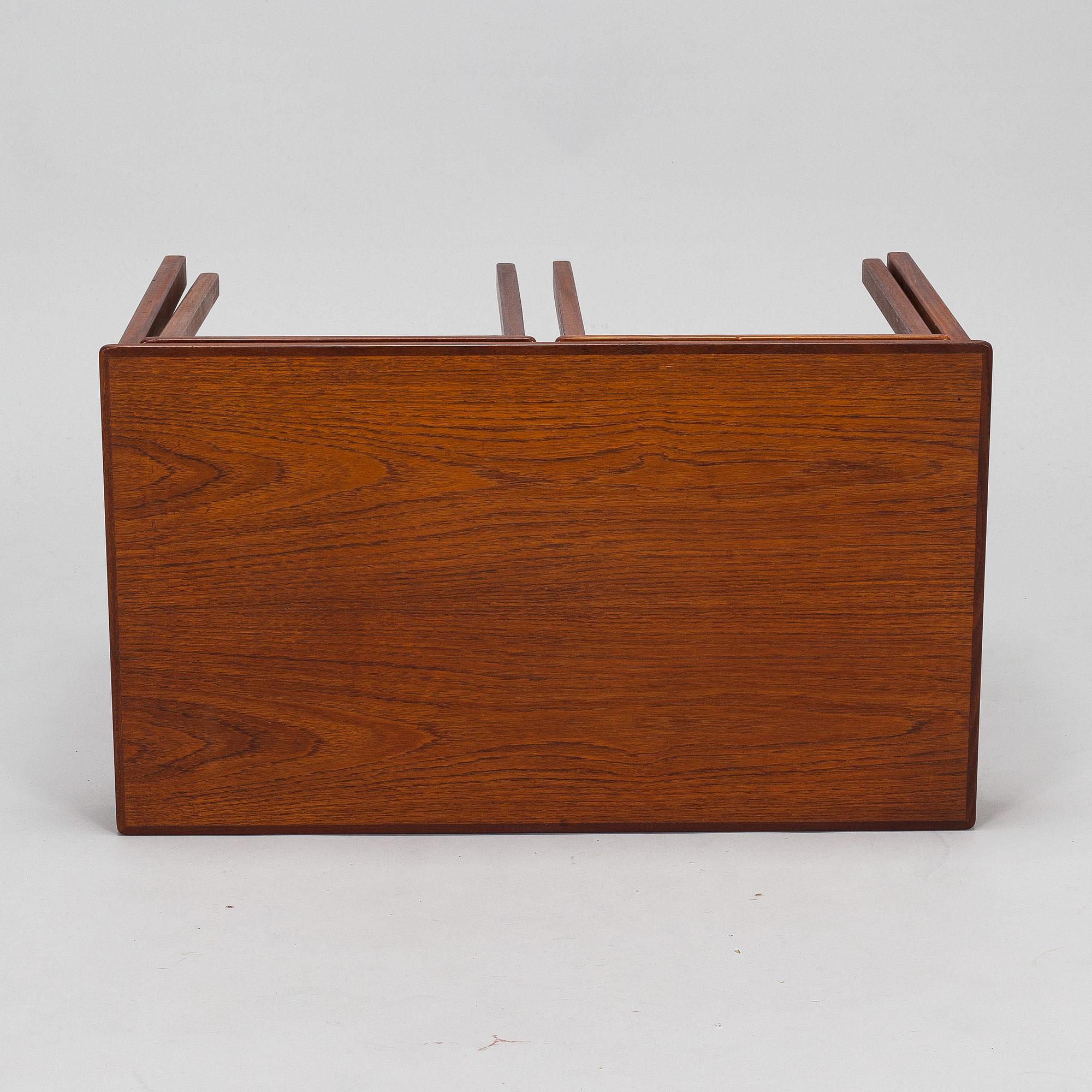 Three part serial table, 1960s.