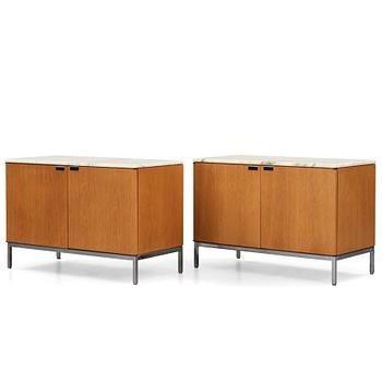 134. Florence Knoll, sideboard, ett par, Knoll, 1970-tal.