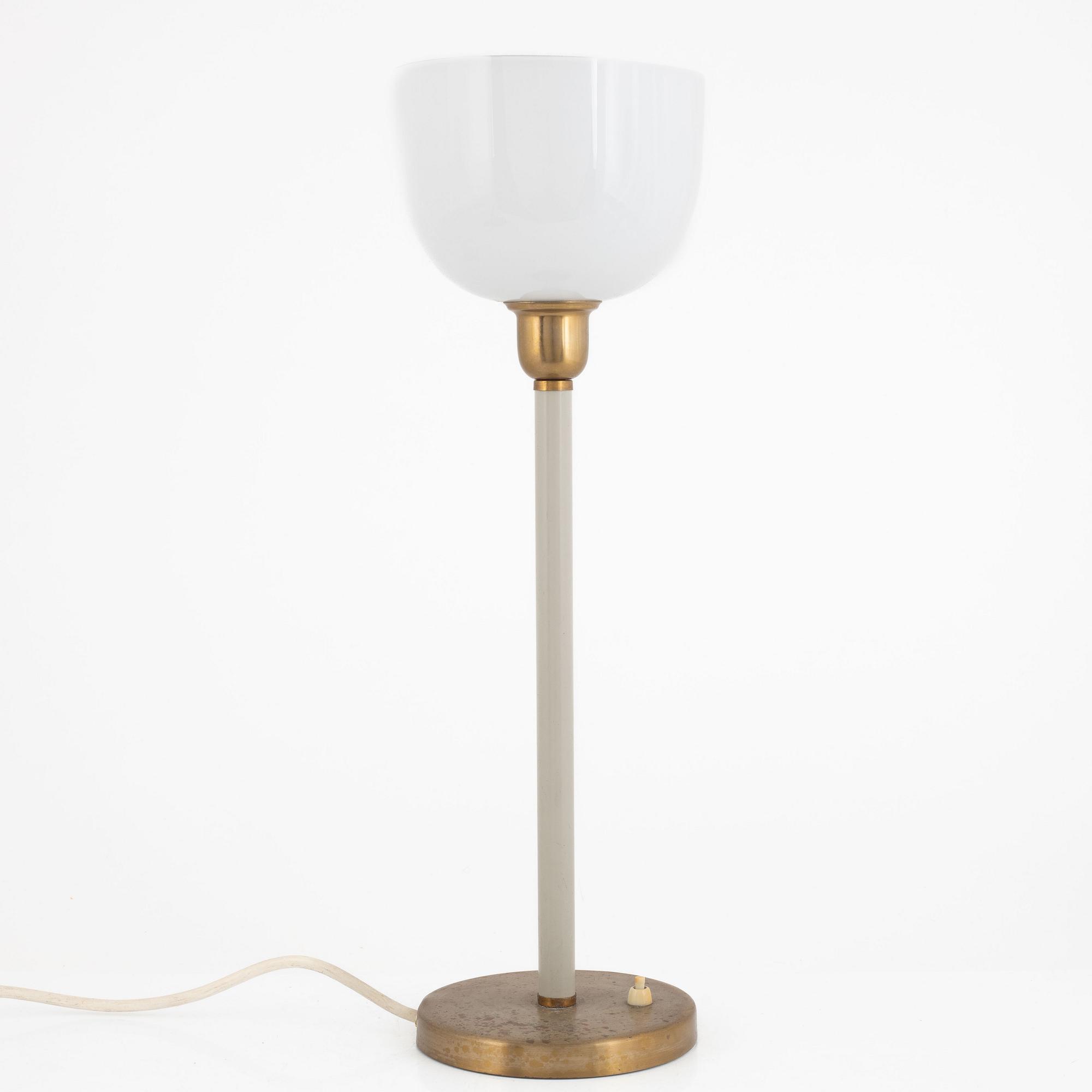 Bordslampa, modell "E 1251", Asea, 1900-talets mitt.