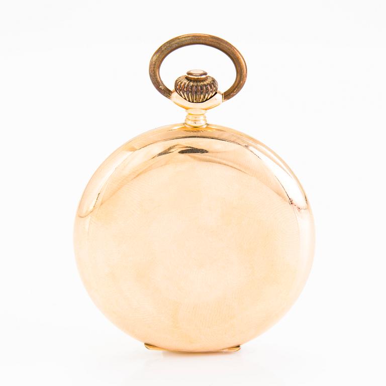 A 14K gold pocket watch, 50 mm.