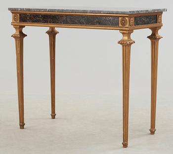 A late Gustavian late 18th century console table.