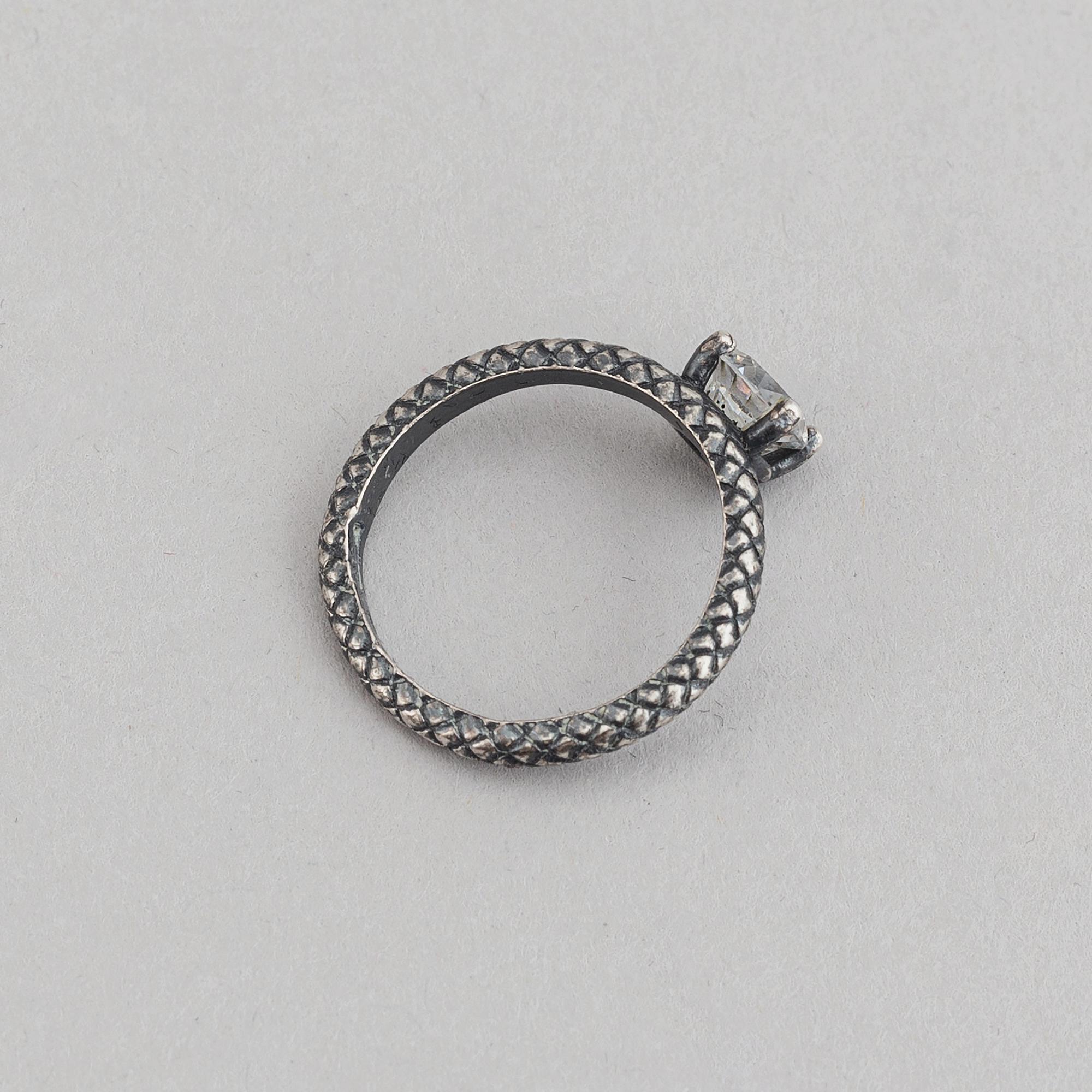 Bottega Veneta, ring och örhängen, sterlingsilver, Italien.