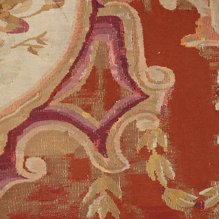 A CARPET, tapestry weave, ca 258,5-267,5 x 241,5 cm, Aubusson, France the middle to the end of the 19th century.