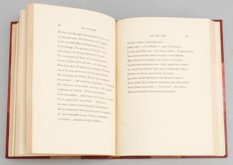 BOK, med inskription av Emile Zola.