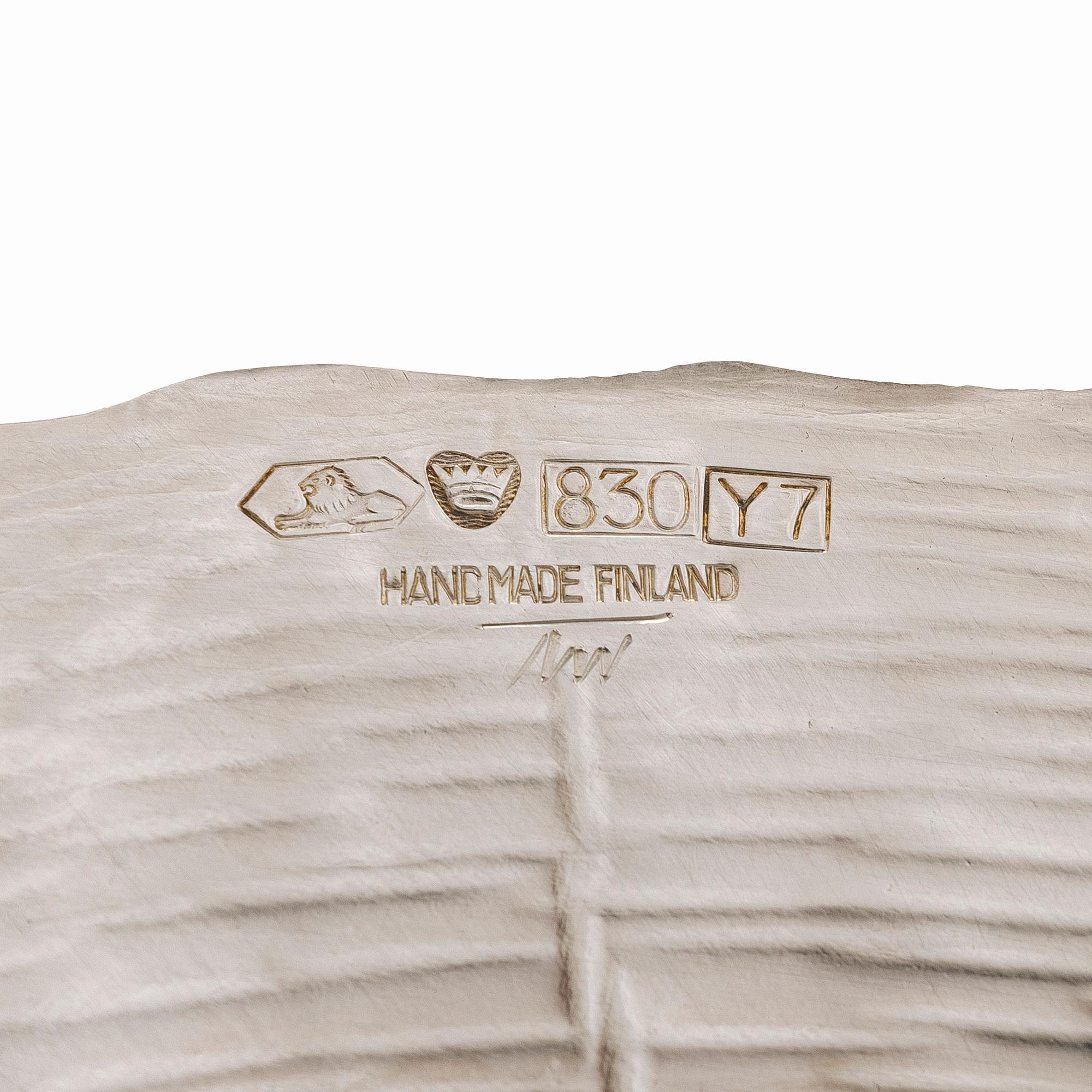 Tapio Wirkkala, Fat, ett par, silver, TW 140, Kultakeskus, Tavastehus 1976.