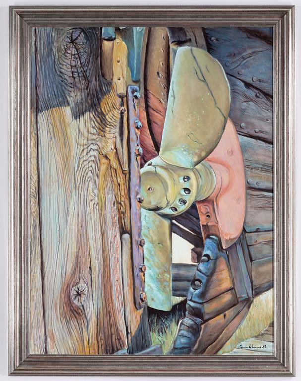 Gunnar Stålbrand, oil on panel, signed and dated -83.
