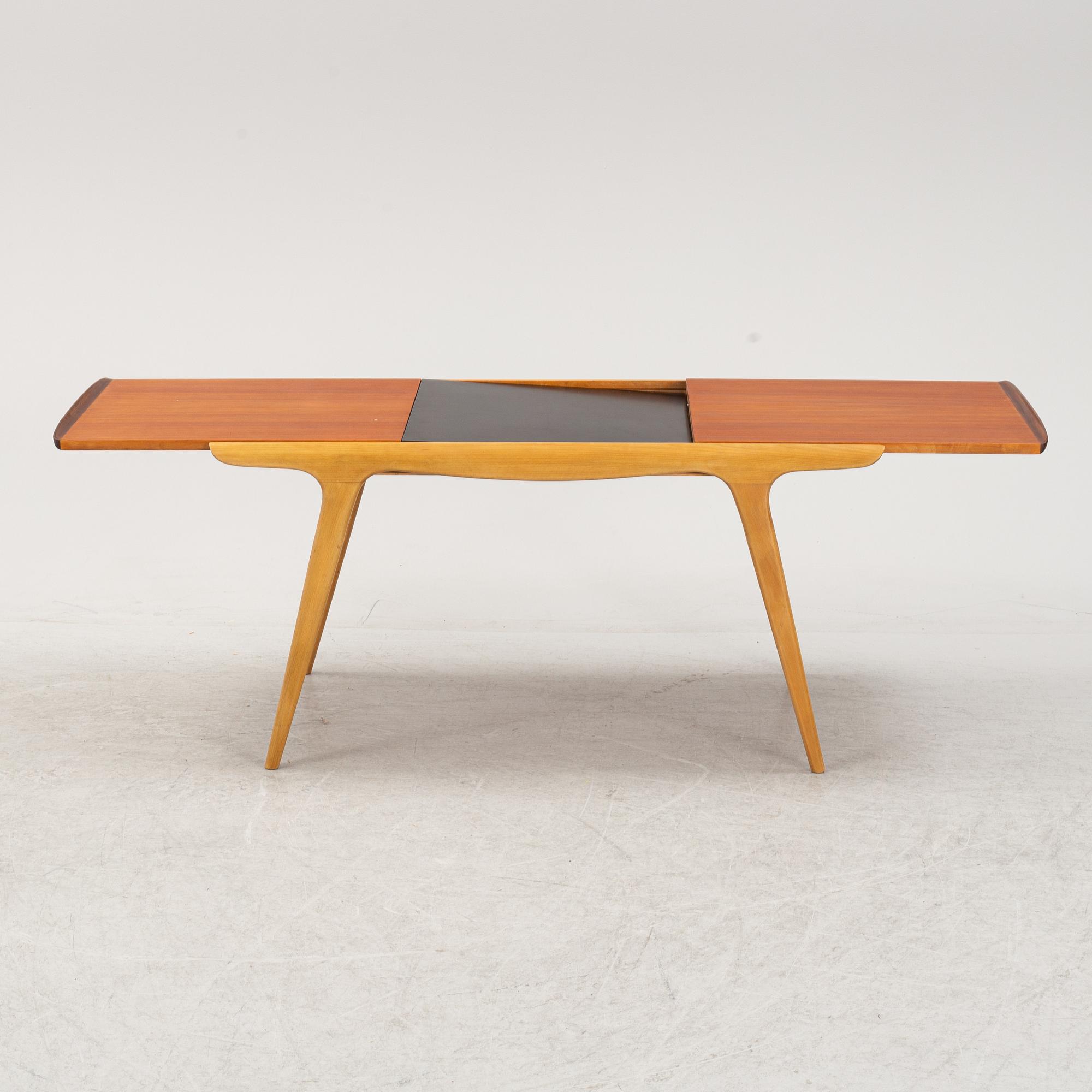 Soffbord, "Expandette", AB S Ljungqvists Möbelfabrik, Habo, 1950-tal.