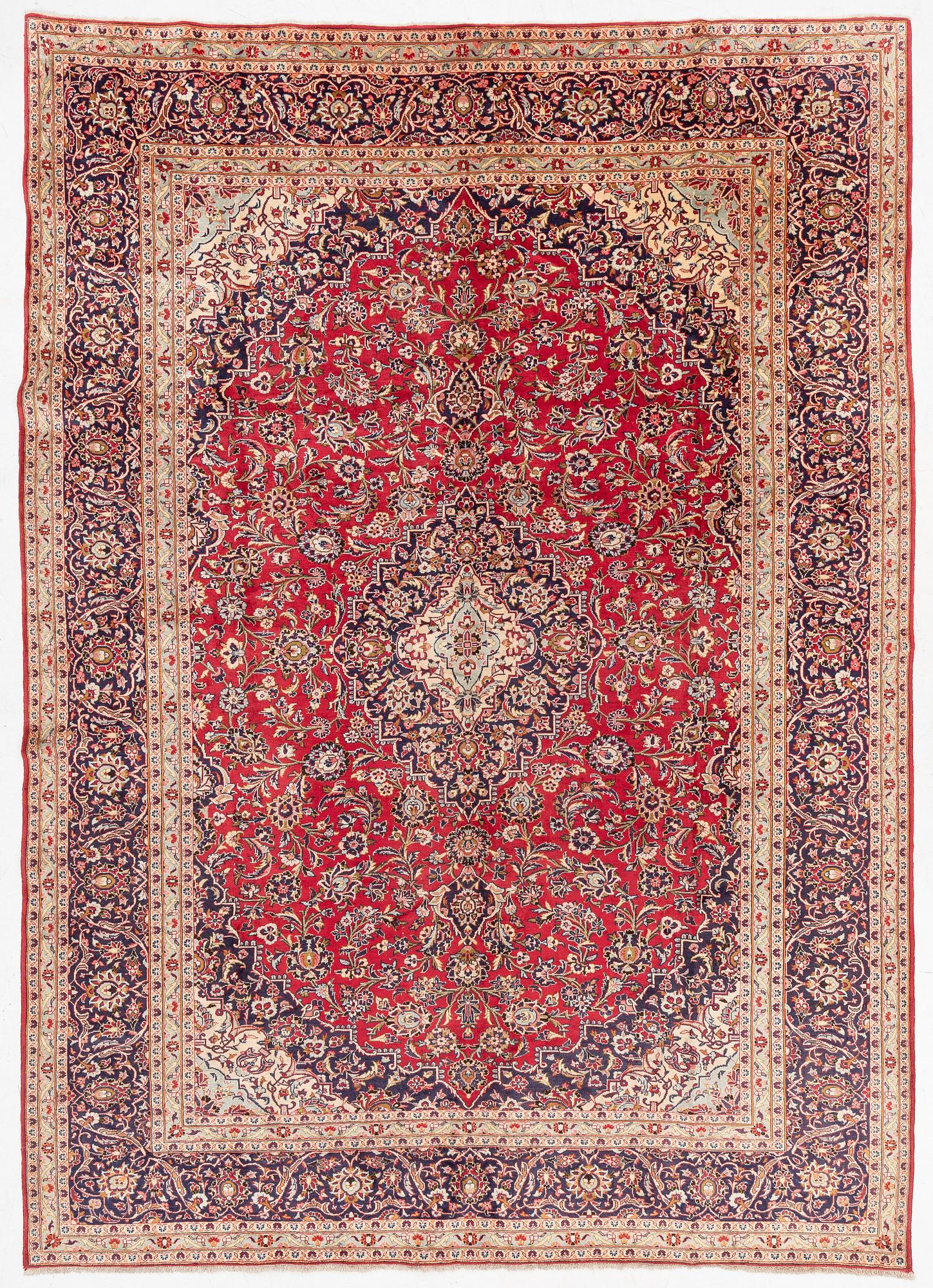 Carpet, Keshan, approx. 400 x 300 cm.