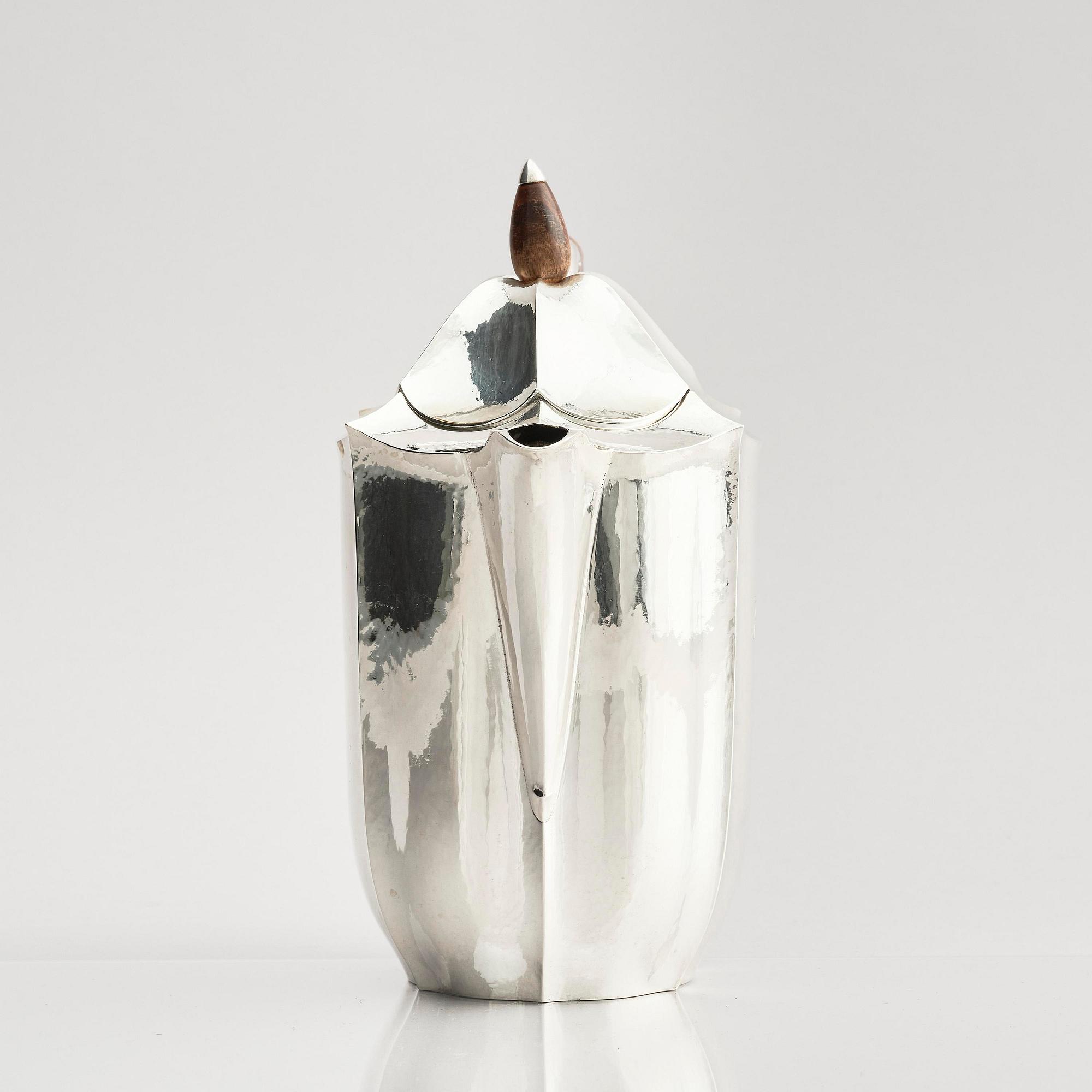 Karl Anderson, a silver coffee- and teaset, 4 pieces, Stockholm, Sweden 1918.